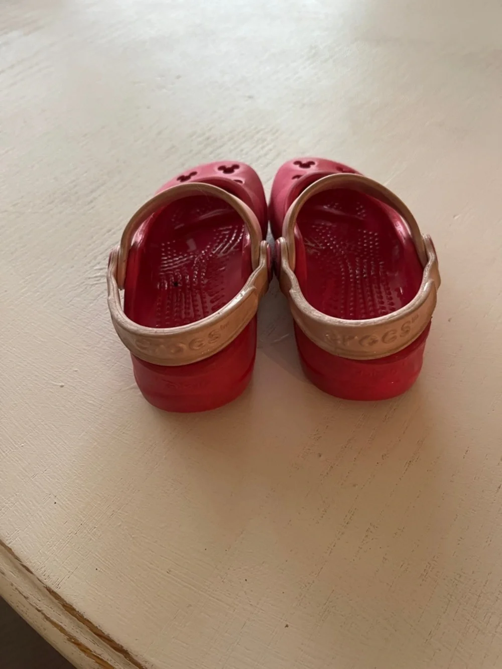 Crocs Mary Jane Style Clog with Pink Strap Disney
